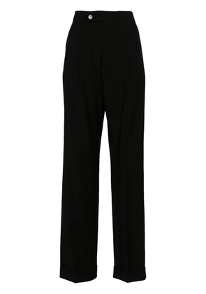 Sportmax mid-rise pleated tailored trousers - Black