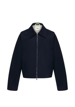 O.FILES Curtain 2.0 zip-fastening jacket - Blue