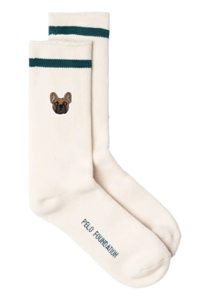 PELO FOUNDATION Bouledogue socks - White