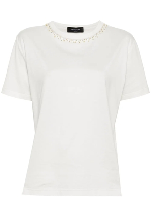Fabiana Filippi bead-embellished T-shirt - White