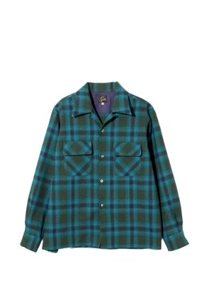 Needles plaid pocket shirt - Green