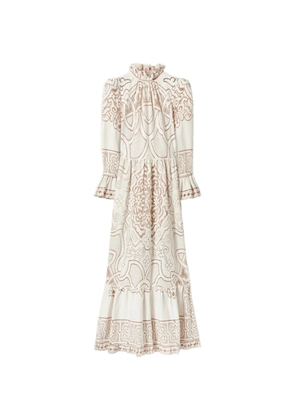 La DoubleJ ruffled visconti maxi dress - White