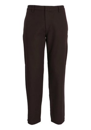 Emporio Armani logo-plaque trousers - Brown