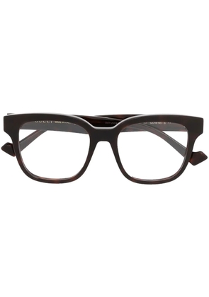 Gucci Eyewear square-frame optical glasses - Brown
