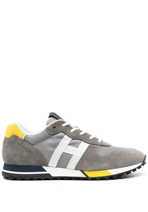 Hogan panelled suede sneakers - Grey
