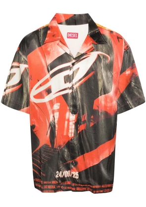 Diesel S-Hockney camp-collar shirt - Grey