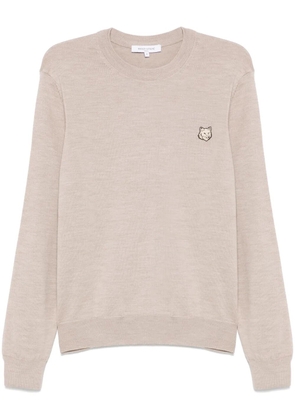 Maison Kitsuné Bold Fox Head Patch sweater - Neutrals