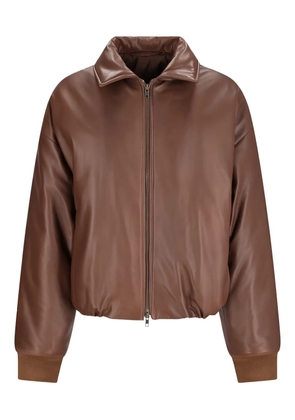 Salvatore Santoro long-sleeve leather jacket - Brown