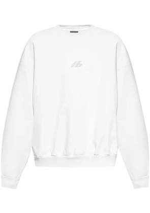 Balenciaga logo-print cotton sweatshirt - White