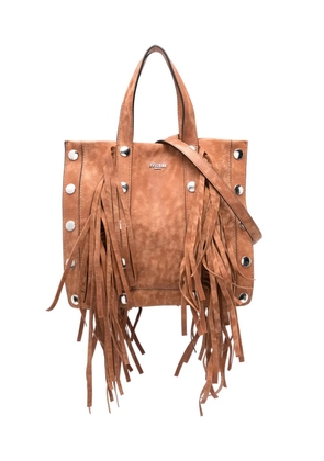 Moschino logo-lettering tote bag - Brown