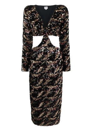 MaryJane Claverol sequin-embellished midi dress - Black