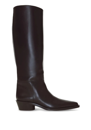 Proenza Schouler Bronco leather tall boots - Black