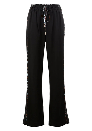 Peter Pilotto wide leg drawstring trousers - Black