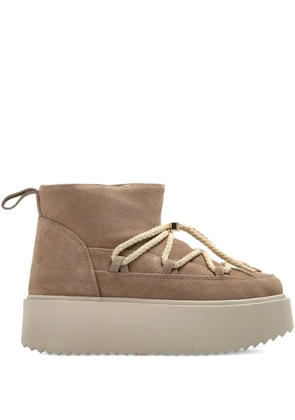 Inuikii lace-up platform boots - Neutrals