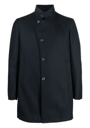Tagliatore asymmetric button fasten coat - Blue