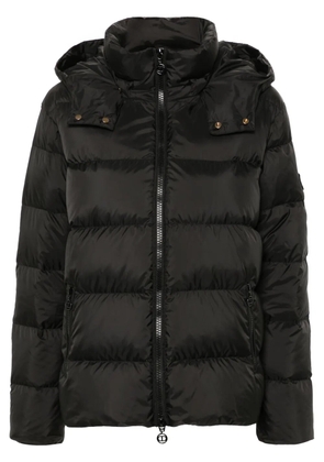 TWINSET logo-patch padded jacket - Black