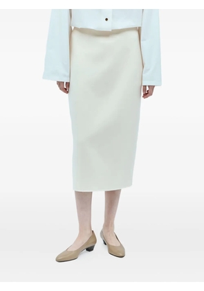 The Row zip-detail midi skirt - Neutrals