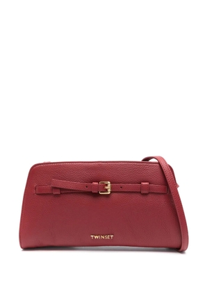 TWINSET logo-lettering cross body bag - Red