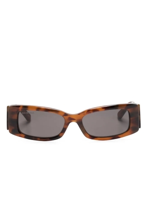 Balenciaga Eyewear rectangle-frame sunglasses - Brown