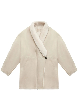 ISABEL MARANT Elanore shearling jacket - Neutrals