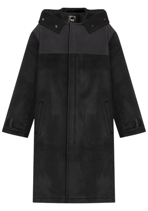 Y-3 hooded trench coat - Black