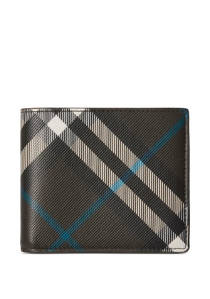 Burberry check pattern bi-fold wallet - Black