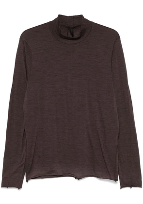 Transit fine-knit T-shirt - Brown
