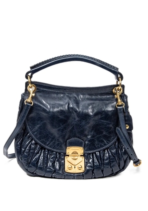 Miu Miu Pre-Owned Coffer quilted shoulder bag - Blue