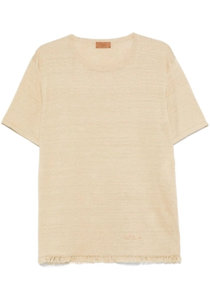 Alanui linen T-shirt - Neutrals
