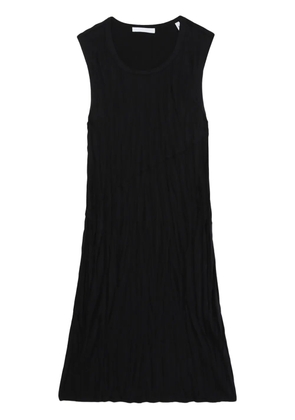 Helmut Lang crinkled-finish satin minidress - Black