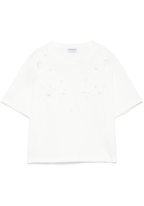 DONDUP embroidered T-shirt - White