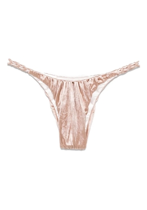 Isa Boulder braided-strings bikini bottoms - Pink
