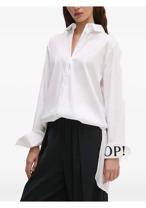 Joop! logo-detail long-sleeve shirt - White