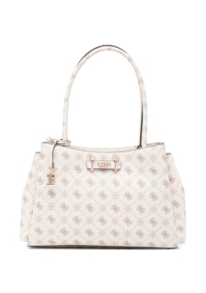 GUESS USA Carrie logo-pattern padlock-detail tote bag - Neutrals