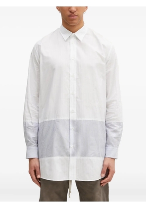 MM6 Maison Margiela pinstripe panelled shirt - White