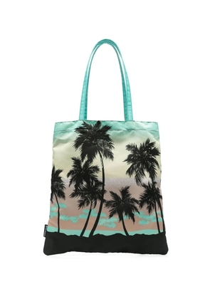 Palm Angels palm tree-print tote bag - Blue