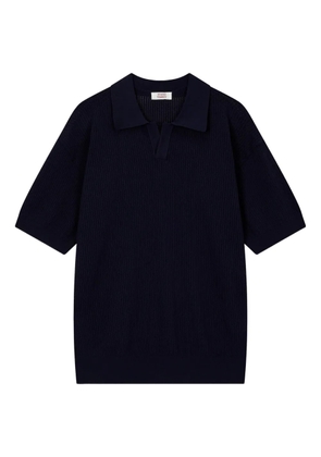 TOMBOY ribbed polo top - Blue