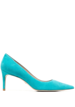 Stuart Weitzman pointed 70mm suede pumps - Blue