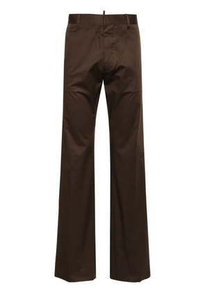 DSQUARED2 mid-rise twill chino trousers - Brown