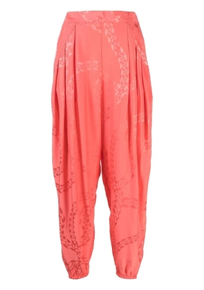 Stella McCartney pleated tapered trousers - Pink