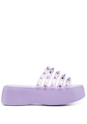 Jean Paul Gaultier x Melissa Punk Love Becky platform slides - Purple