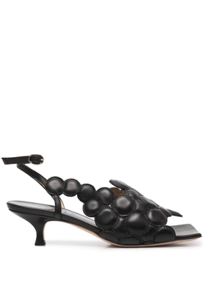 A.W.A.K.E. Mode open-toe leather sandals - Black