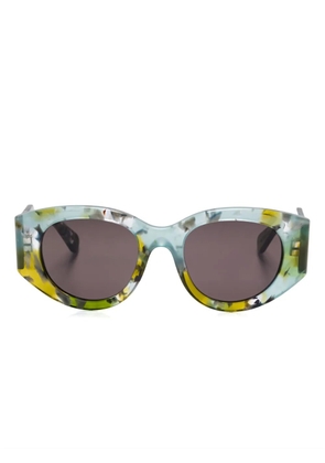 Chloé Eyewear marble-effect sunglasses - Green