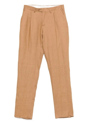 Lardini pleat-detail trousers - Neutrals