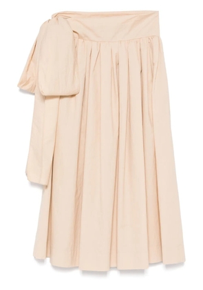 Fabiana Filippi pleated midi skirt - Neutrals