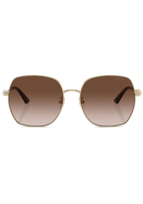 Jimmy Choo Eyewear square-frame sunglasses - Gold