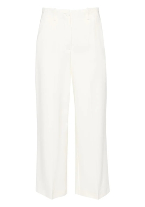 Erika Cavallini straight-leg cropped trousers - White