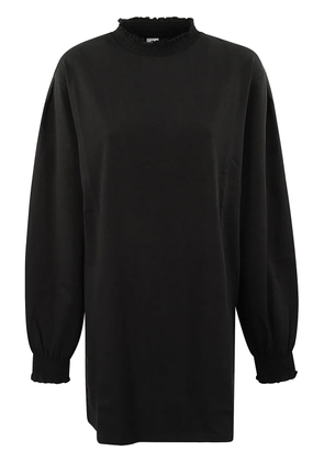 Random Identities ruffle-collar dress - Black