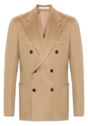 Tagliatore brooch-detail blazer - Neutrals