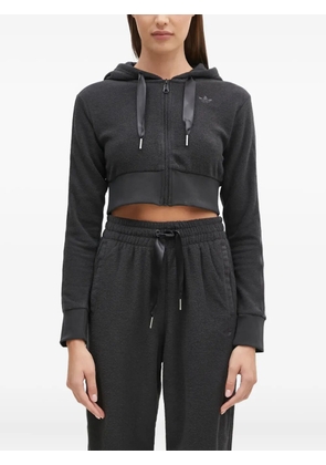 adidas FZ zip-up crop hoodie - Grey